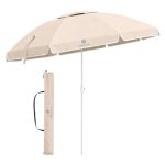 Fleau Goods Strandparasol - Parasol Strand/Tuin - Diameter 180 cm - Verstelbaar - UV Bescherming - Stokparasol - Tuinparasol - Met Draagtas