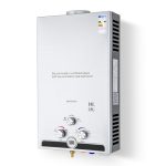 CO-Z LPG geiser, Gasboiler 18L, Propaangas doorstromer boiler 30,6kW, Tankless waterverwarmer van RVS met LED display, CE-gemerkt doorstroomverwarmer voor propaan & butaan, waterdruk 0.015-0.5 bars