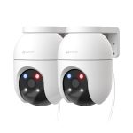 EZVIZ C8c 3K 2PK Beveiligingscamera Buiten, Auto-Zoom Tracking, Persoons-/Voertuigdetectie, Kleuren Nachtzicht, Tweeweg Audio, Dual-Band Wi-Fi 6,Active Defense with Siren and Red-Blue Lights