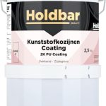 Holdbar Kunststofkozijnen Coating Verkeerswit (RAL 9016) 2,5 Kg - Kunststof Kozijnen Schilderen - Hecht direct op kunststof - 100% UV-bestendig - kozijnen verven