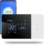 Beste thermostaat Wifi-thermostaat met 2-drading, Tuya-besturing, dagelijks programmeerbaar, Google- en Alexa-spraakcompatibiliteit, W506 3A, voor 503 boxen