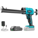 Uaoaii Accu Kitspuit Compatibel met Makita-18V Accu, Elektrische Kitpistolen met 2000 mAh Batterij, LED Licht en 4 Snelheden voor 300 ml Cartridges Verzegelen Spatel