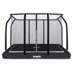 VirtuFit Premium Inground Trampoline met Veiligheidsnet - Zwart - 183 x 274 cm