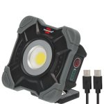 Brennenstuhl accu LED bouwlamp SH 1000 MAC (1000lm, IP54, oplaadbare LED-werklamp met magneet en karabijnhaakring, robuuste behuizing)