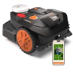 Worx Landroid Vision Cloud WR304E 2WD robotgrasmaaier, robotmaaier zonder begrenzingsdraad voor 400 m², (AI-obstakelherkenning, VSLAM + RTK-cloudnavigatie, automatische mapping, app-bediening)