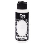 Beste verf binnen Acrylverf "Multisurface" - Multifunctionele verf voor het schilderen van hout, glas, polyester, keramiek, porselein, terracotta, piepschuim, stof, leer - universele verf op waterbasis - 120 ml (wit)