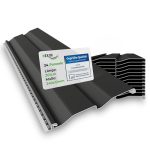 HEXIM Siding Gevelpanelen voor buiten, gevelbekleding, weerbestendig, kunststof panelen, PVC-U-bekleding, buitenwand, huisbekleding, uv-bestendig, (24 panelen, antraciet 9,84 m²)