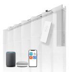 ABALON Perfect Wave Gemotoriseerde WiFi Gordijnrail (3 meter, Wit)