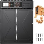 Automatisch kippendeurtje, Upgrade grootte Automatische kippendeur batterij, Aluminium legering kippendeur met display, Intelligente anti-val, Timer, Handmatig, voor het veilig houden van kippen