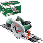 Bosch Home And Garden PKS 66 AF Cirkelzaag (Met Geleiderail, 1600 W, In Doos), Groen