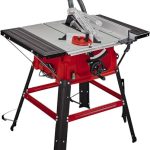 Beste zaagtafel Einhell-tafelzaag TC-TS 2025/2 U, max. 2000 watt, verstelling hoogte/helling van het precisiezaagblad, scheuraanslag, hoekaanslag +/- 60 °, contactvlak links/rechts, Rood, Zilver