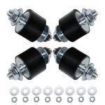 Rubberbuffers M8 (30x20mm), 4 stuks - Trillingsdemper voor airconditioners, warmtepompen, luchtcompressoren, motoren & waterpompen - Anti-vibratievoeten voor geluids- en trillingsreductie