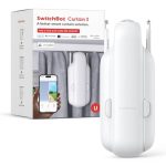 SwitchBot Slimme Gordijnopener - Bluetooth Bediening met App/Timer, Geüpgrade High-Performance Motor, Voeg SwitchBot Hub toe om het te laten werken met Alexa, Google Home, HomeKit (Curtain 3, U Rail)