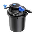 SunSun CPF-2500 drukvijverfilter met UVC-zuivering 11 W, vijverfilter met een debiet van 6000 l/h voor schoon vijverwater, vijverfiltersysteem voor vijvers tot 6000 liter biologische vijverfilterunit