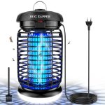 WUEAOA Muggenlamp 4200V, Elektrische Insectenverdelger 15W UV & 9W LED licht, IPX4 Waterdichte anti muggen lamp, Muggenafweer Outdoor, Muggenval, Vliegenvanger