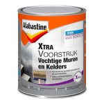 Alabastine - Xtra Voorstrijk Vochtige Muren En Kelders - 1 Liter - 8m2 - Voorkomt en bestrijdt vochtdoorslag, vochtplekken en afbladderende verf - Na behandeling kan direct latex of behang worden aangebracht - Interieur/Exterieur