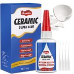 35 g keramische lijm - ultrasterk, direct, waterdicht, bestand tegen hoge temperaturen, superlijm van levensmiddelenkwaliteit voor porselein, aardewerk, gerechten, tegels, doe-het-zelf ambachten en