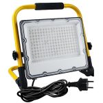 OUSIDE 150 W led-bouwlamp met statief en 4 m kabel, IP66 waterdichte werklamp met Schuko-stekker voor werkplaats, onderhoud of bouwplaats, 6500 K koud wit licht, 15.000 lumen