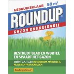 ROUNDUP Gazon Onkruidvrij 1kg - 50m2 – Onkruidverdelger Gazon – Voor o.a. Klaver, Madeliefje & Paardenbloem – Verzorgt Gras & Bestrijdt Onkruid