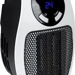Güde Stekkerkachel GSH 500 K mini (230 V, 500 W verwarmingsvermogen, 28,46 m³/h ventilatorvermogen, PTC-keramisch verwarmingselement, 90° draaib. netstekker, timerfunctie, LED-display, regelbare
